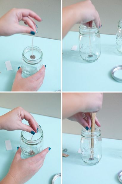 Comment fabriquer des bougies pot maçon bricolage