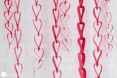 Wie man leicht Papier Herz Ketten für Valentine Make - s Day - One Good Thing von Jillee