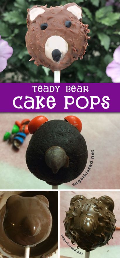 Wie man leicht Teddybär Kuchen-Pop-Stellen