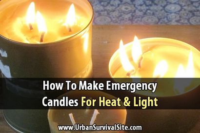 Comment faire des bougies d'urgence pour la chaleur et la lumière
