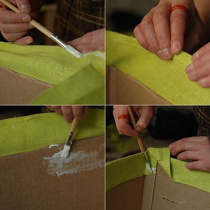 Comment faire en carton entoilé Boîte de rangement - Bricolage - Artisanat