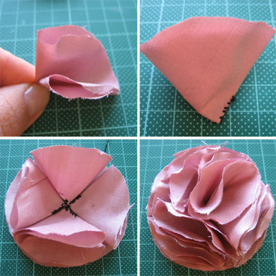 Comment faire des fleurs en tissu