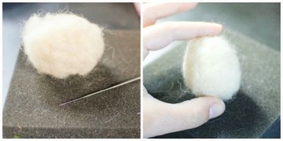 Comment faire Felted Boules assouplissantes laine, pétales à Picots