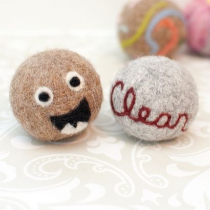 Comment faire Felted Boules assouplissantes laine, pétales à Picots