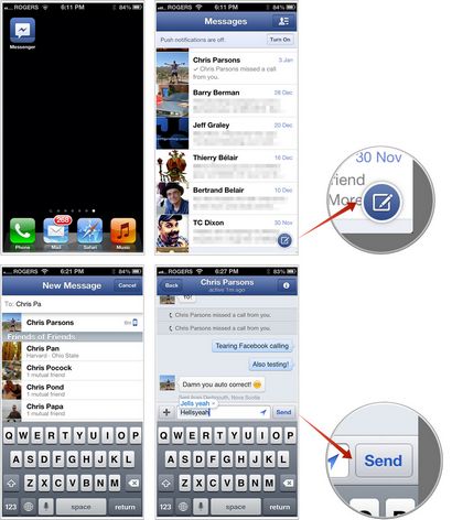 Comment faire des appels vocaux gratuits via le Wi-Fi avec Facebook Messenger pour iPhone, IVous