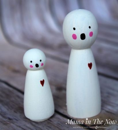Comment faire amicaux Halloween poupées en bois Peg (bois) Comment faire Halloween poupées Peg bienvenus en bois