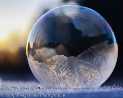 Comment faire Frozen bulles, fabriqué par l'homme bricolage, artisanat pour les hommes, les mots clés hiver, comment faire, la photographie,