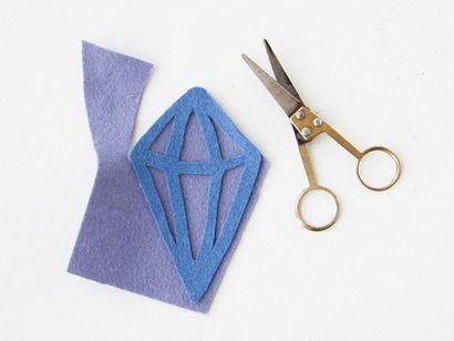 Wie man Geometric DIY Schlüsselanhänger und Schlagwörter mit Felt