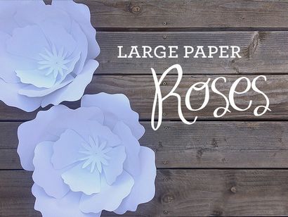 Comment faire des roses en papier géant plus un modèle pétale gratuit