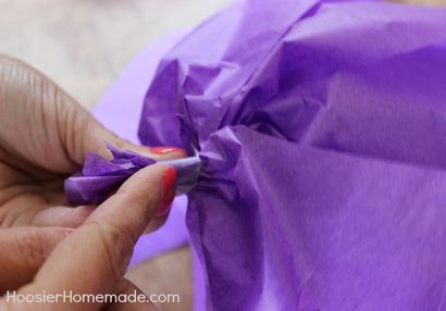 Comment faire des fleurs en papier Tissue géant - Hoosier maison