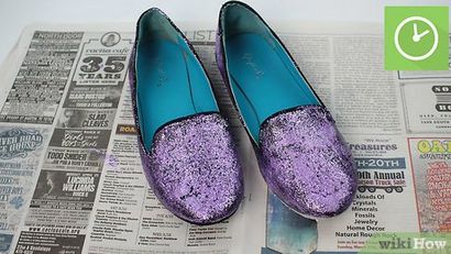 Comment faire des chaussures Glitter 14 étapes (avec photos)