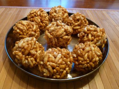 Lebensmittel N Gesundheit - Wie Groundnut (Erdnuss) Chikki und Tasty Puffreis (Mamra) Laddu machen