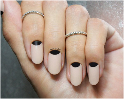 Comment faire Half Moon Nail Art Design