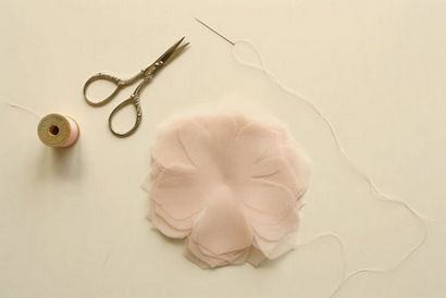 Comment faire la main fleurs en tissu avec Tulle