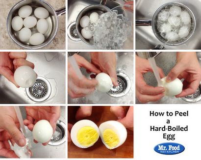 Wie man hart gekochte Eier