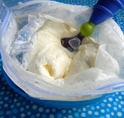 Wie selbstgemachtes Eis in einem Tütchen machen