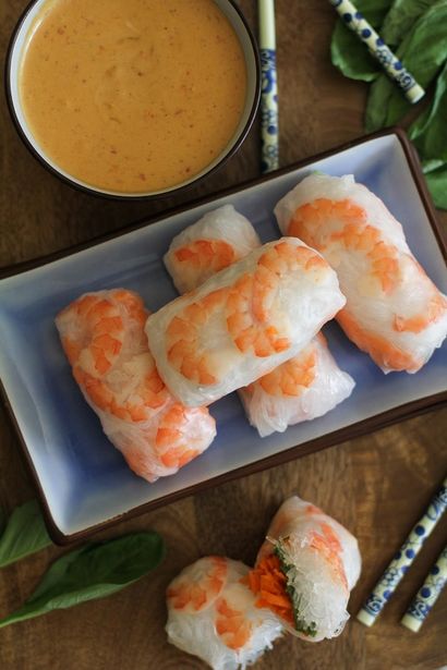 Comment faire Homemade Rouleaux de printemps avec sauce aux arachides