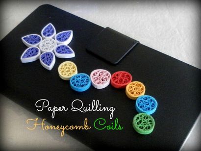 Wie man Honeycomb Spulen in Papier Quilling Make - Papier Quilling Design, Handwerk Tutorials, Origami,