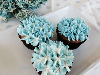 Wie man Hydrangea Cupcakes, die wie echte Blumen aussehen