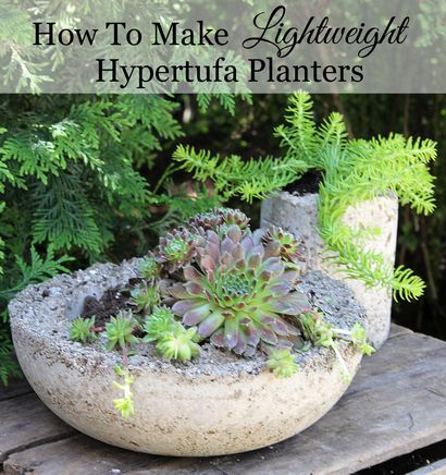 Comment faire Hypertufa Planters - Maison de Hawthornes