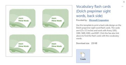 Comment faire cartes d'index dans Microsoft Word 2016