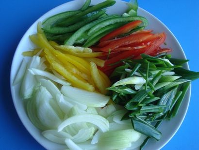 Wie man Jap Chae - Korean Glasnudeln mit Gemüse Rezepte
