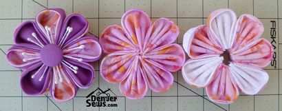 Wie man Kanzashi Flowers - FREEBIE, Denver Sewing Collective