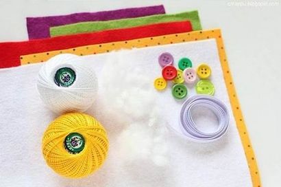 Comment faire Keychain Petit gâteau Felt - Bricolages simples