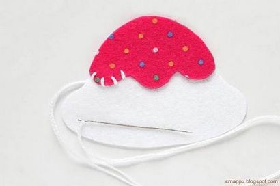 Comment faire Keychain Petit gâteau Felt - Bricolages simples