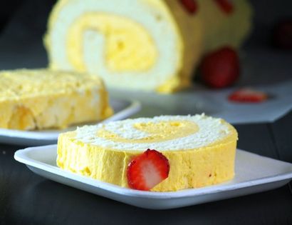 Comment faire Mango gâteau Roll - femme gribouillis