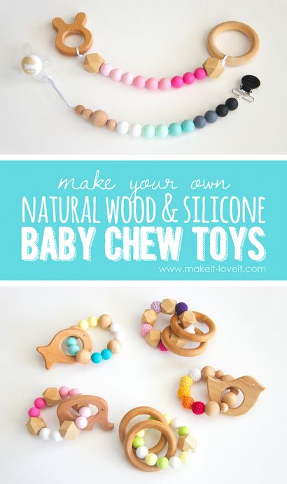 Comment faire en bois naturel - Silicone bébé Les jouets à mâcher, Make It et adore