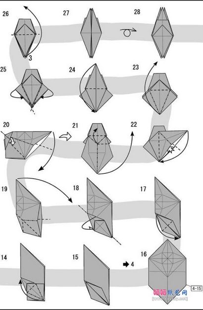 Wie man Origami Löwe Anweisungen machen