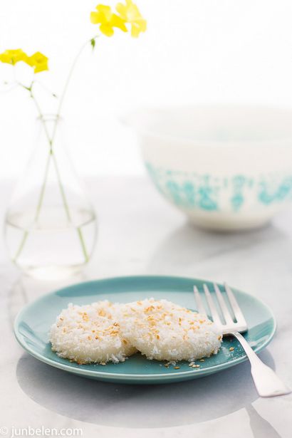 Comment faire Palitaw (Sticky Rice Dumplings aux graines de coco et sésame grillé), Junblog
