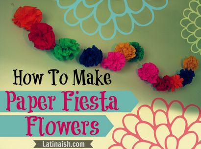 Wie man Papier Fiesta Blumen Für Hängen, Latinaish