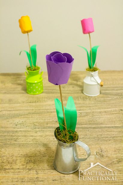 Wie man Papierblumen 3D Paper Tulpen