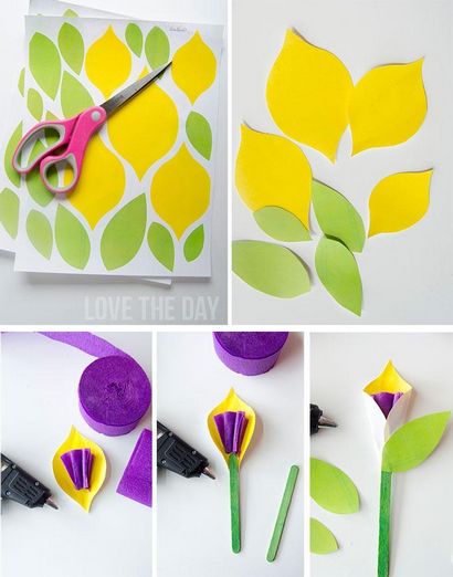 Comment faire des fleurs de papier GRATUIT imprimable - Tutorial