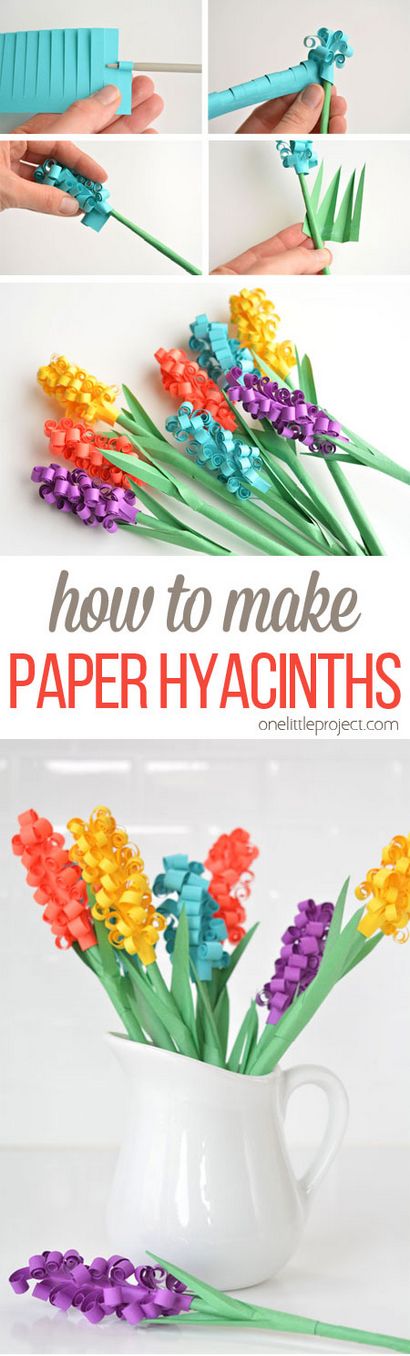 Wie man Papier Hyazinthen-Blumen
