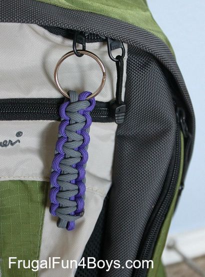 Comment faire Corde de parachute (Paracord) Zips et Porte-clés - Fun Frugal pour les garçons et les filles