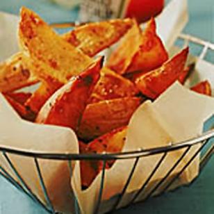 Comment faire parfait, croustillants au four douces frites de pommes de terre frites