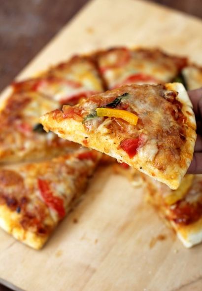 Wie macht man Pizza zu Hause - Selbst gemachte Pizza-Rezept - Easy Pizza-Rezept