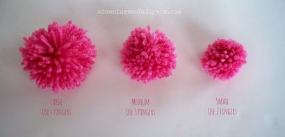 Wie Pom Poms aus Garn herzustellen - Abenteuer eines DIY Mom