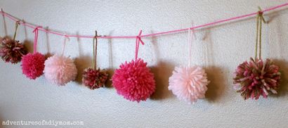 Wie Pom Poms aus Garn herzustellen - Abenteuer eines DIY Mom