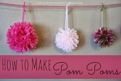 Wie Pom Poms aus Garn herzustellen - Abenteuer eines DIY Mom