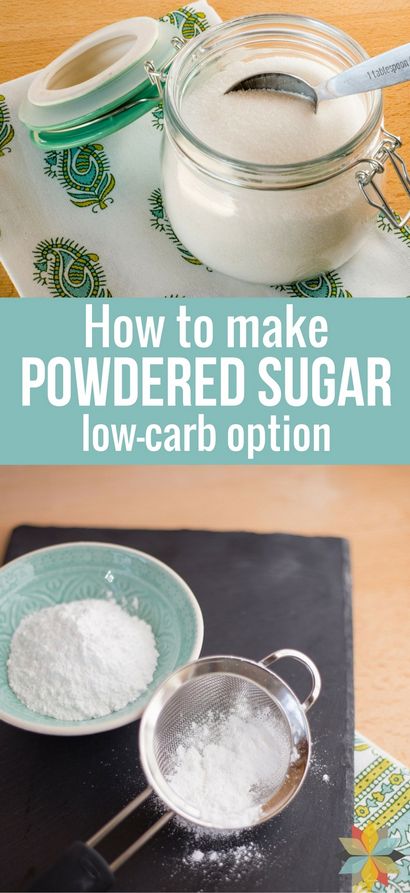 Comment faire le sucre en poudre, le sucre en poudre substitut