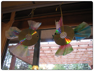 Wie man Regenbogenfisch Sonnenfänger mit alten CDs machen