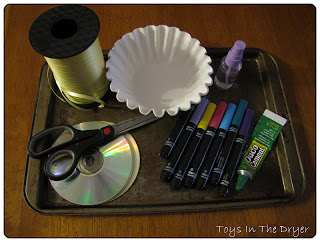 Wie man Regenbogenfisch Sonnenfänger mit alten CDs machen