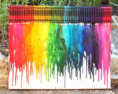 Comment faire arc-en-Fondu Art Crayon