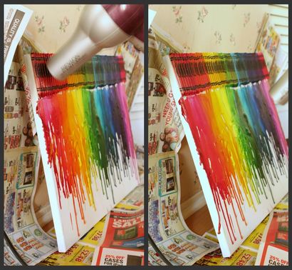 Comment faire arc-en-Fondu Art Crayon