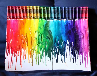 Comment faire arc-en-Fondu Art Crayon