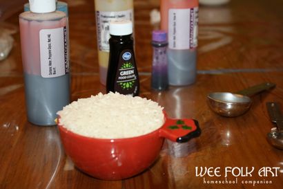 Comment faire Rangoli avec riz de couleur - Homeschool Companion